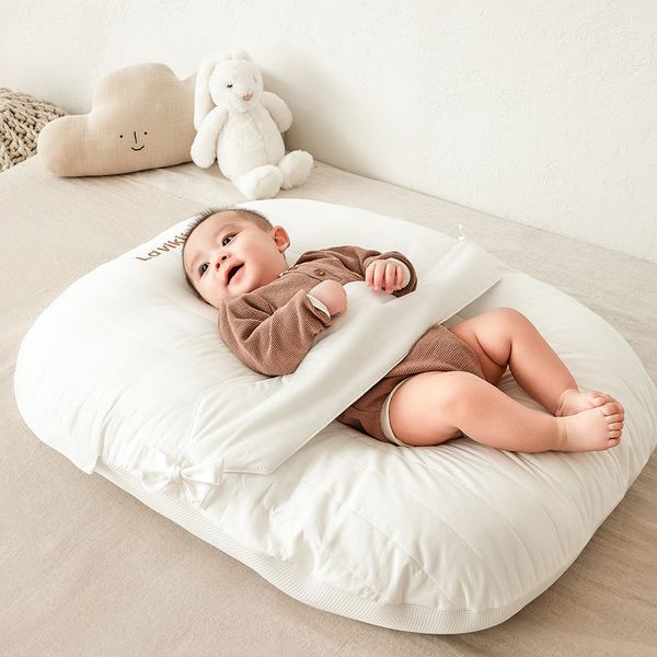 Gối chống trào ngược La vikit dành cho trẻ sơ sinh, hạn chế nôn trớ, ọc sữa, vải bông mềm mại