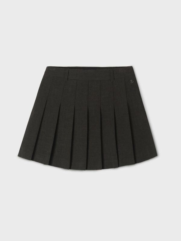 WHOAU Chân váy Short Pleats Buckle Skirt_WHWHF4952F