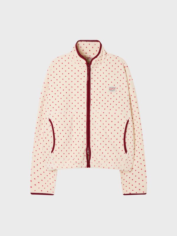 WHOAU Áo khoác lông cừu Pattern Fleece Zip-up(F)_WHMZGBV41F