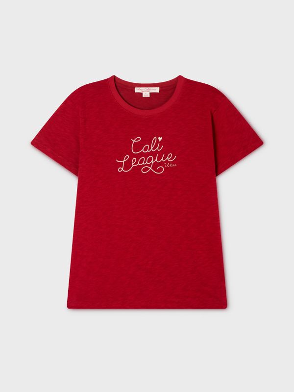 WHOAU Áo thun nữ Chain Embroidery T-Shirt_WHRAG2471F