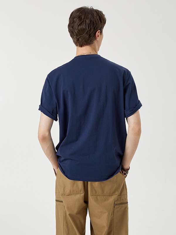 WHOAU Áo thun unisex (2PACK)Steve Solid T-shirt[B]_WHRAG2351U