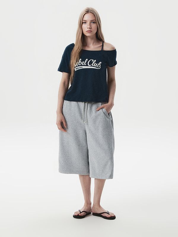 WHOAU Quần ngắn nữ Wide Bermuda shorts(F)_WHTMGB891F