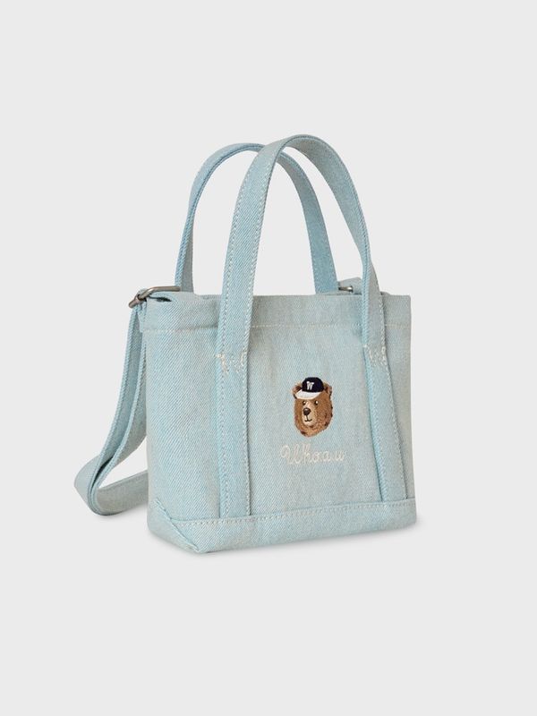 WHOAU Steve Denim Mini Tote Bag_WHBGG2323A