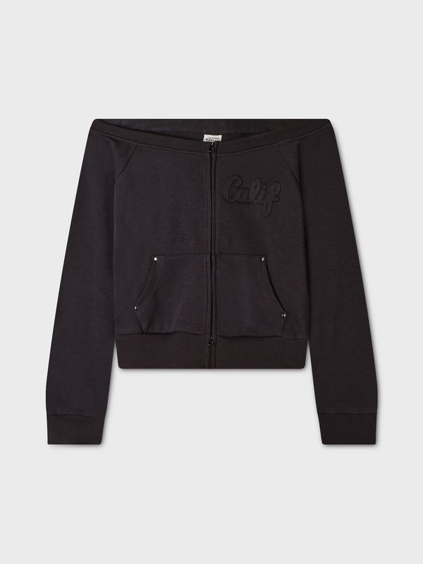 WHOAU Áo khoác Off-Shoulder Zip-up(F)_WHMZGB993F
