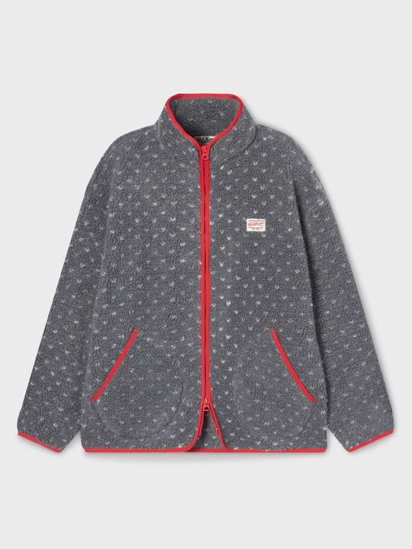 Dot Pattern Fleece Jacket_WHMZF4V61F