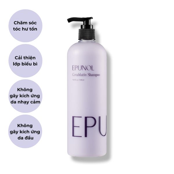 Dầu Gội Epunol Cerablutin Phục Hồi Tóc Hư Tổn 500ml (1 chai)