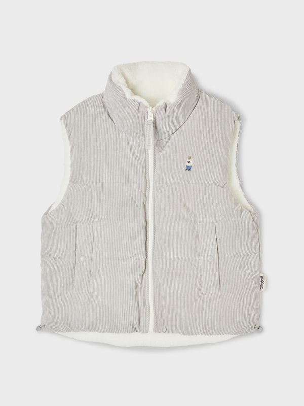WHOAU Áo khoác hai mặt Reversible Corduroy Padding Vest_WHVWF4912F