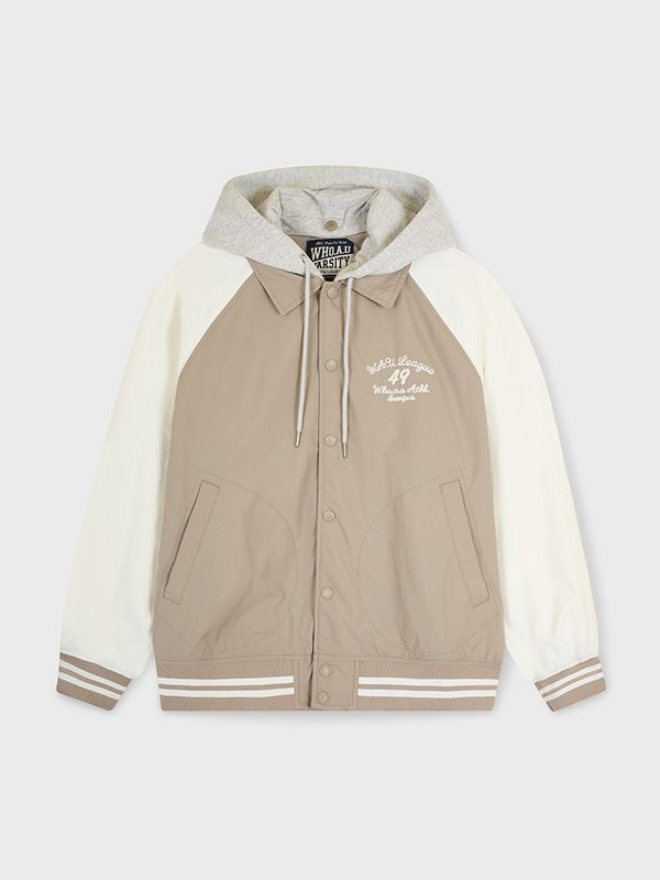WHOAU Áo khoác Hood Varsity Coach Jacket_WHJJG2221U