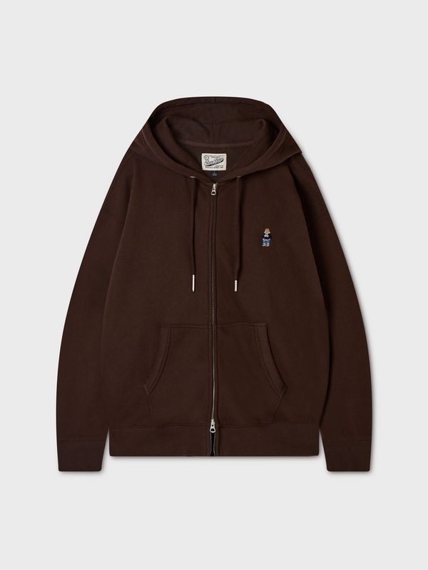 WHOAU Áo khoác nỉ Steve Hood Zip-up(Brushed)_WHMZGBT51U