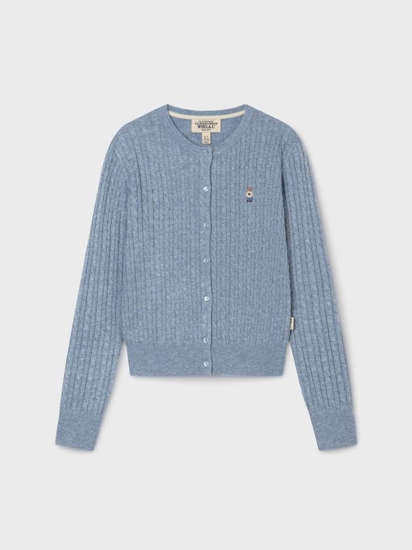 Steve High Gauge Wool Cable Cardigan