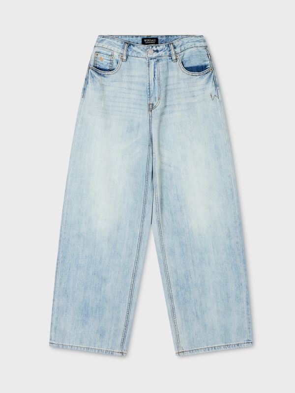 WHOAU Quần nữ Lightweight Wide Denim(F)