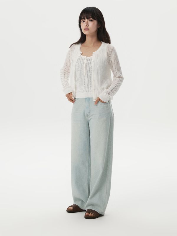 WHOAU Quần nữ Lightweight Wide Denim(F)