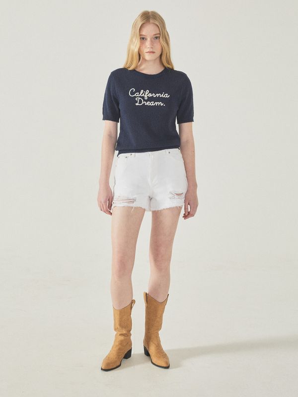Destroyed Short Denim Shorts_WHTJF2637F