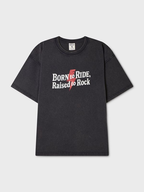 WHOAU Áo thun Rock Music Vintage Dyed T-shirt_WHRPGB733U