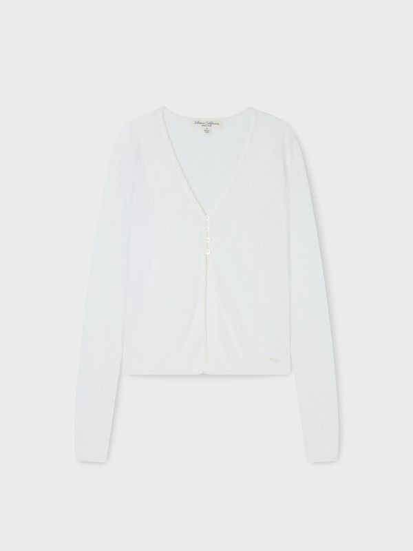 WHOU Áo len mỏng Summer Button Cardigan_WHCKG2525F