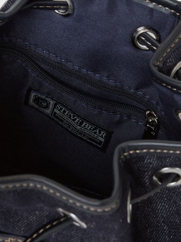 WHOAU Túi xách dây rút Steve Denim Bucket Bag_WHBGF3824A