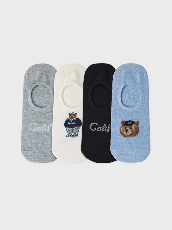 WHOAU Tất [4PACK] Steve Fake Socks_WHAYF4913A