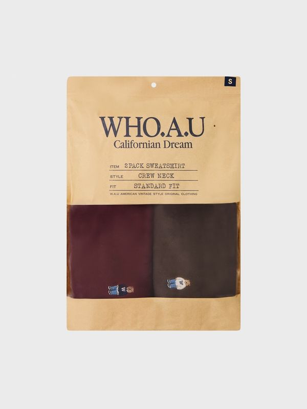 WHOAU Áo nỉ (2PACK)Steve Sweatshirt[B]_WHMWGB951U