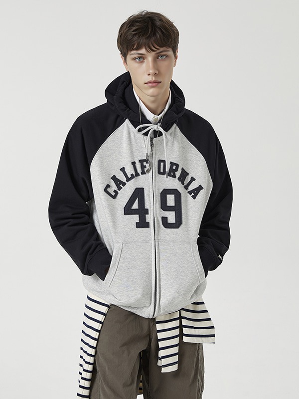 Signature Patch Hood Zipup(Colorblock)