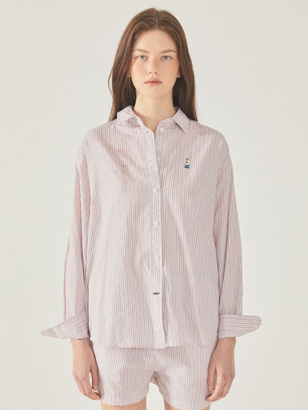Steve Loose Fit Striped Shirts_WHYSF3731F