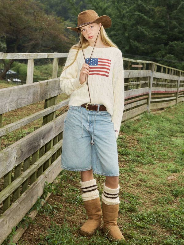 Bermuda Denim Shorts(F)