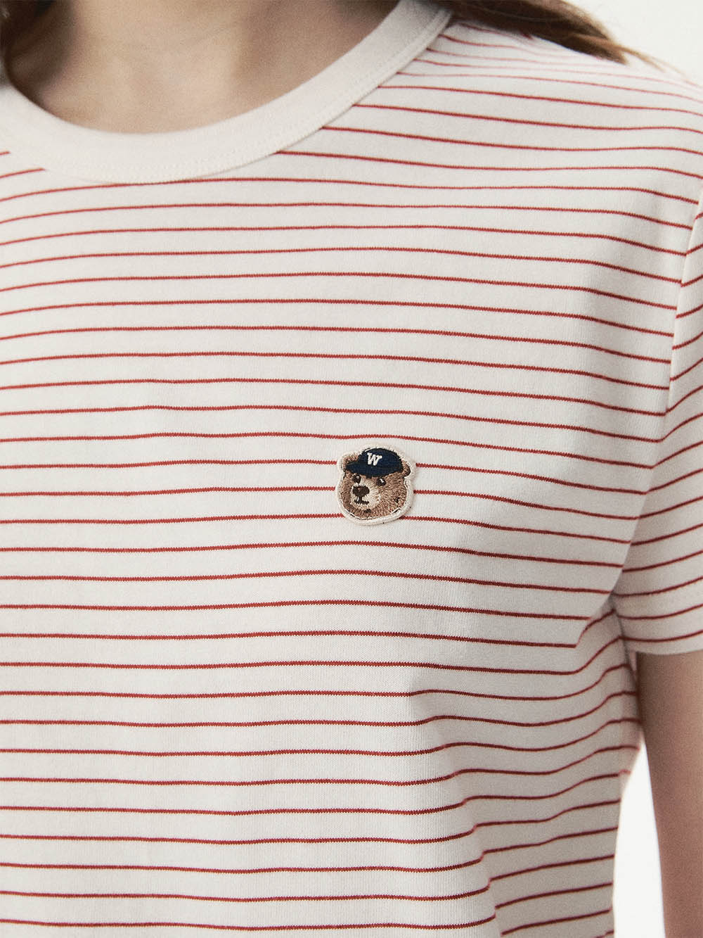 WHOAU Áo thun nữ Steve Multi Stripe T-shirt(F)_WHRSG2531F