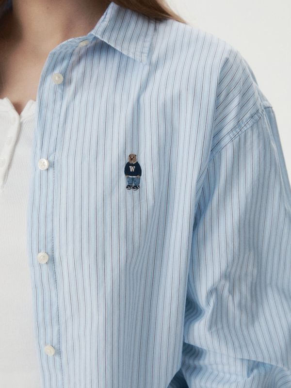 WHOAU Áo sơ mi nữ Steve loose fit shirt (F)_WHYAGB721F